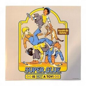 "Super Glue" Graphic Poster Wall Art Nostalgia #60s #70s #80s